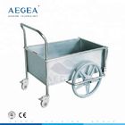 Ag-SS026A gebruik 304 de wasserij medisch karretje van het roestvrij staalkader voor het ziekenhuis