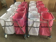 Ag-SS019 2 doet het linnen medische geduldige ruimte in zakken die beweegbaar gebruikt afvalkarretje schoonmaken